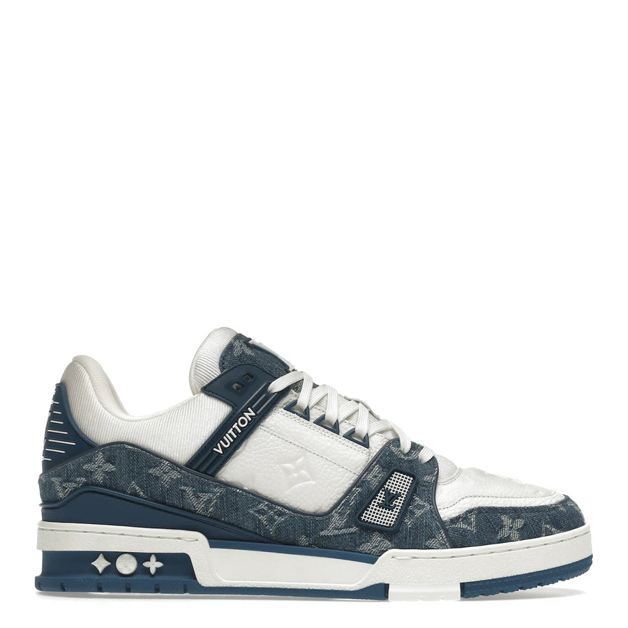 Louis Vuitton LV Trainer Monogram Denim White Blue