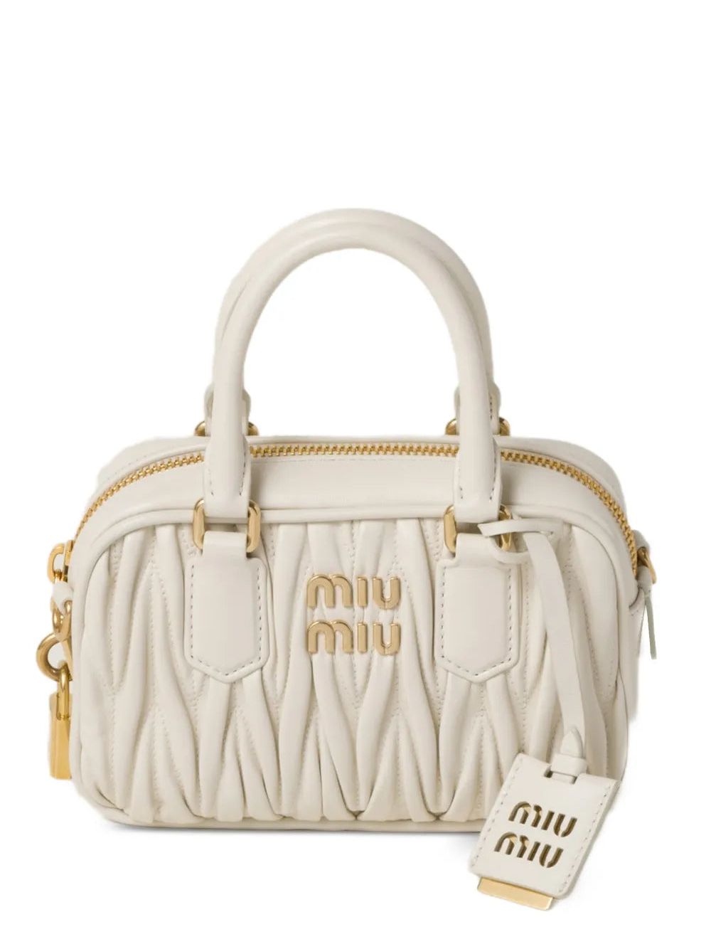 Miu Miu Bolsa Arcadie mini de couro matelassê | Neutro | Image 1