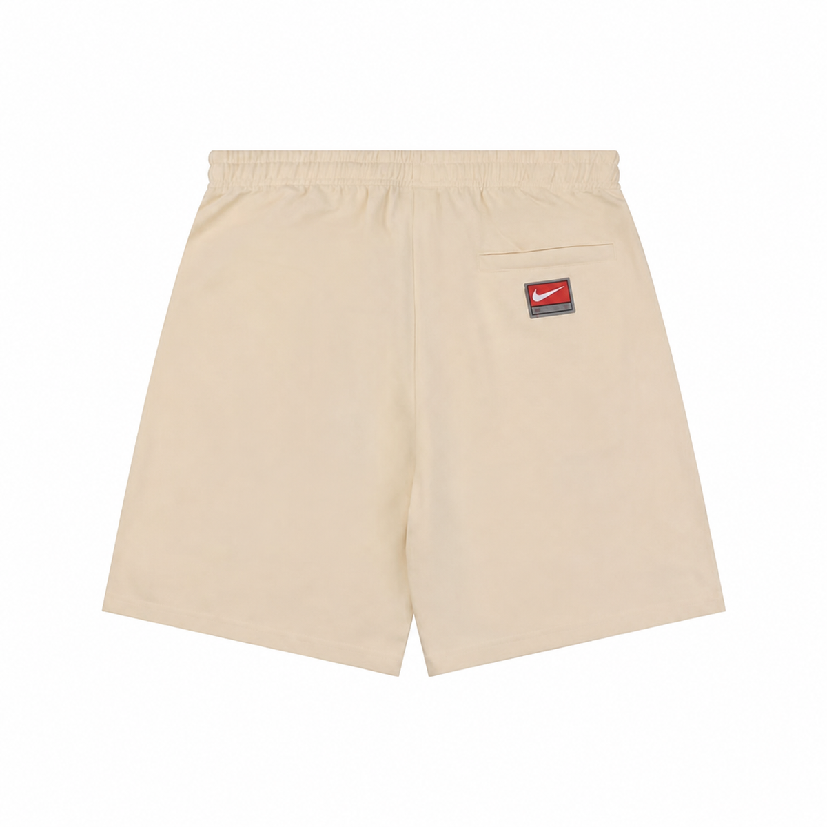 Shorts Nike Bordado — Bege/Verde (Traseira)
