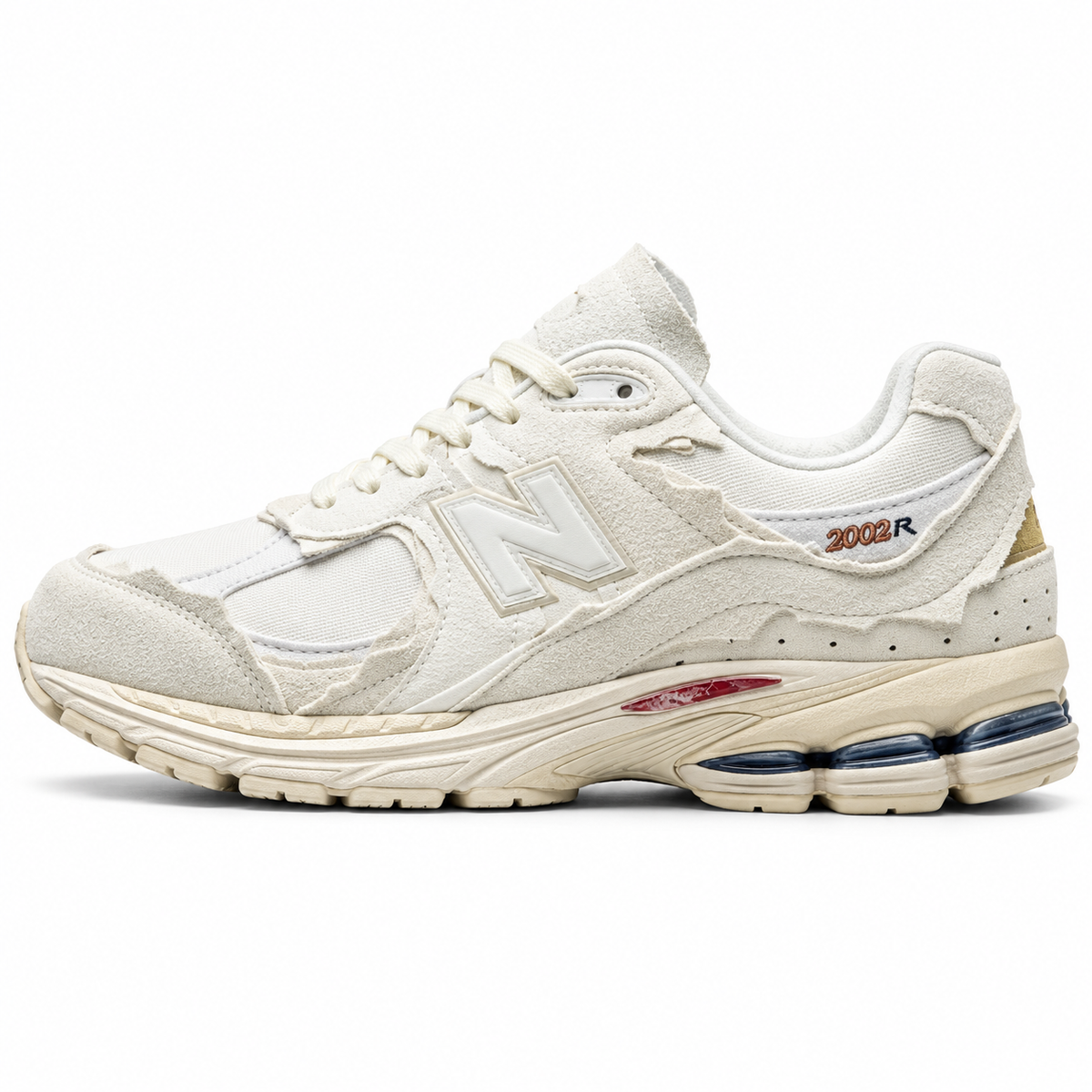 Tênis New Balance 2002R Protection Pack Sea Salt - lateral 1:1 fundo branco