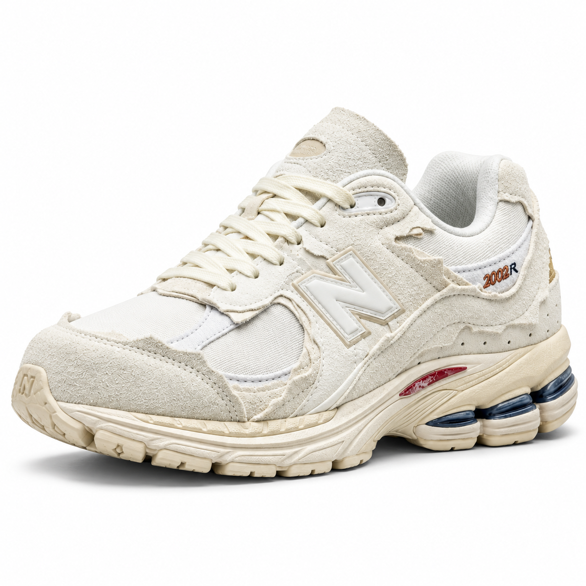 Tênis New Balance 2002R Protection Pack Sea Salt - 3/4 1:1 fundo branco