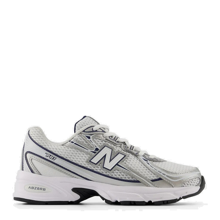 New Balance 740 White Silver Navy – traseira par