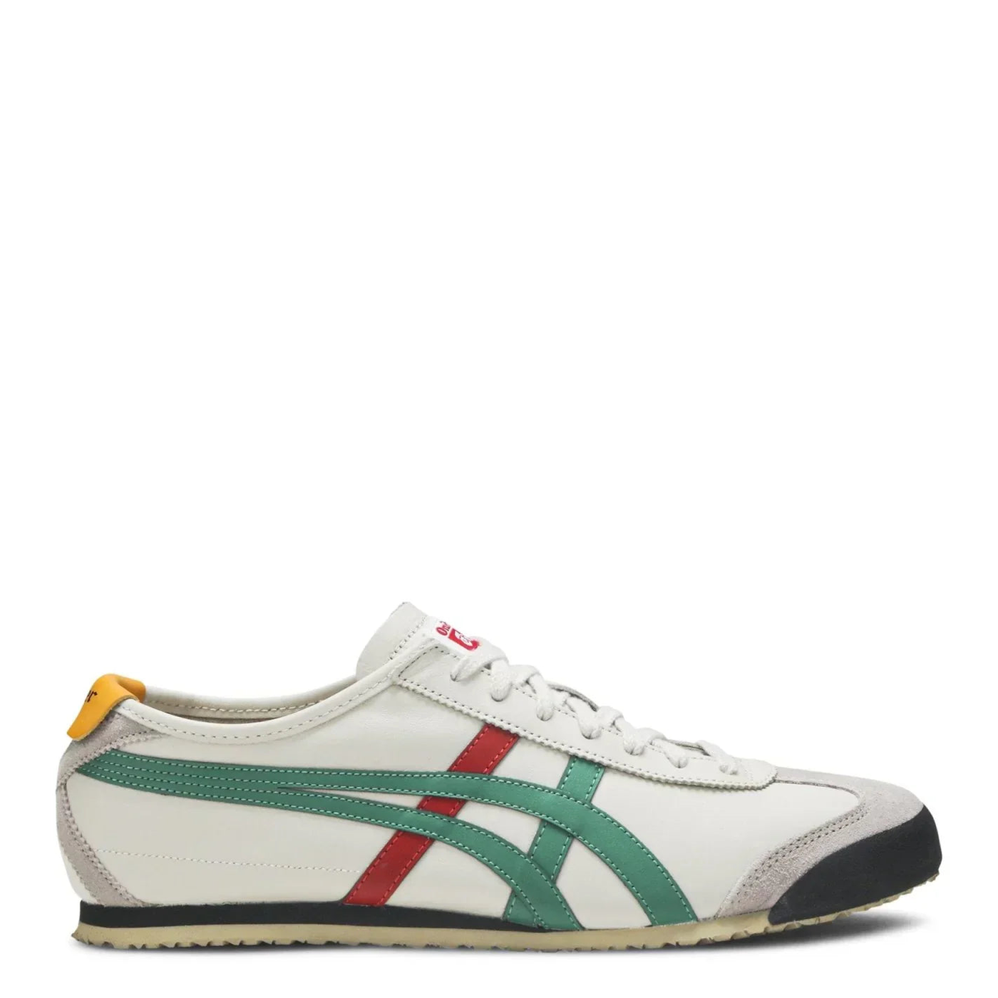 Tênis Onitsuka Tiger Mexico 66 Brich Green Branco vista lateral