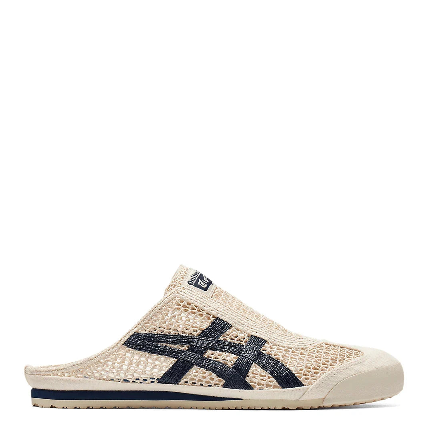 Tênis Onitsuka Tiger Mexico 66 Sabot Birch Peacoat Bege vista lateral