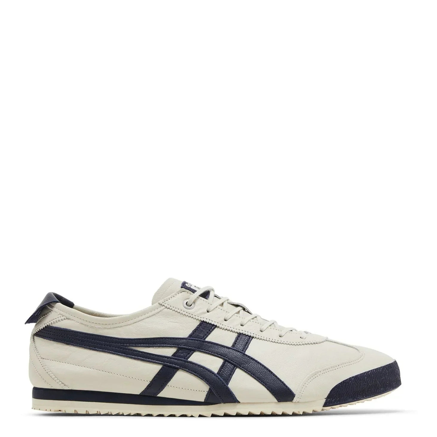 Tênis Onitsuka Tiger Mexico 66 SD Birch Peacoat Bege vista lateral