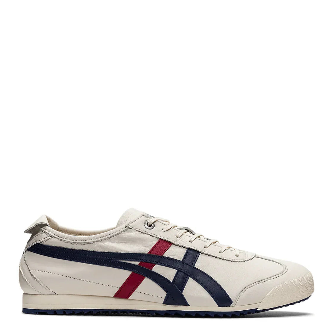 Tênis Onitsuka Tiger Mexico 66 SD Cream Peacoat Navy Red Bege vista lateral