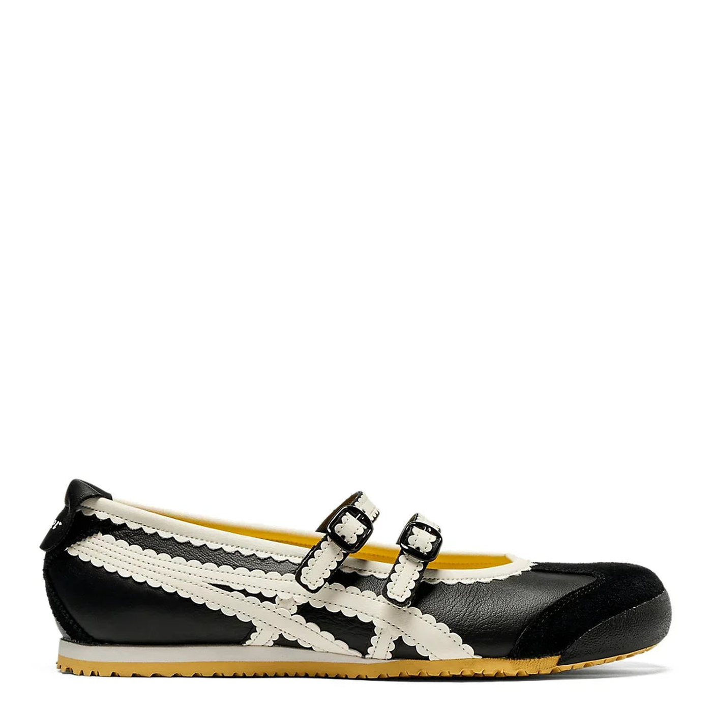Tênis Onitsuka Tiger Mexico 66 TGRS Black/Cream Preto vista lateral