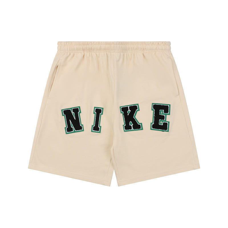 Shorts Nike Bordado — Bege/Verde