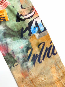 Calça Stüssy x Coursemys Patchwork Multicolor - detalhe de patchwork