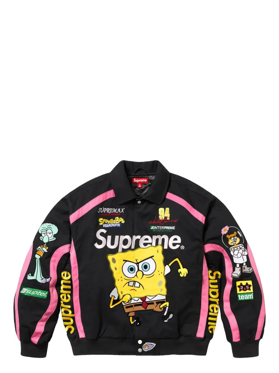 Supreme x SpongeBob Racing Jacket - Vista frontal