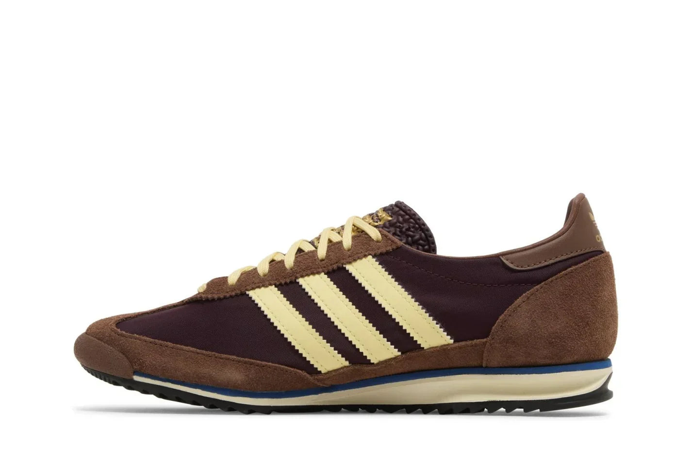 Tênis Adidas SL 72 Og Maroon Almost Yellow Marrom detalhe lateral