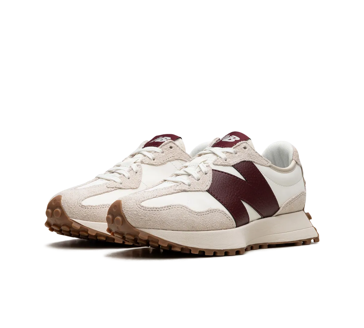 Tênis New Balance 327 'Moonbeam Classic Bugundy' Bege / Vinho