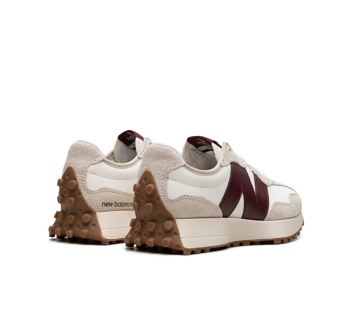 Tênis New Balance 327 'Moonbeam Classic Bugundy' Bege / Vinho