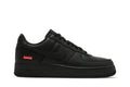 Tênis Nike Air Force 1 Low x Supreme Black Preto vista lateral