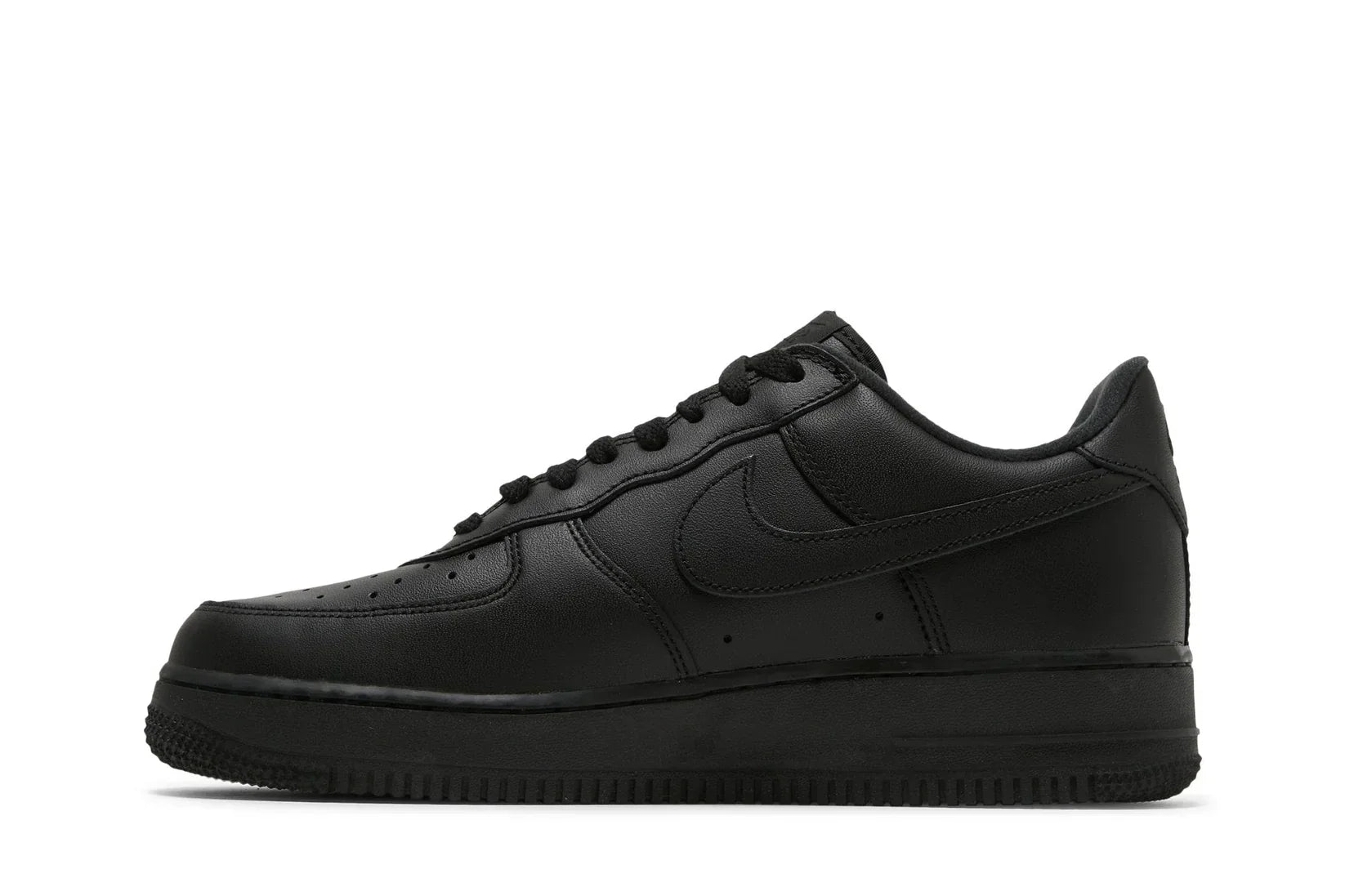 Tênis Nike Air Force 1 Low x Supreme Black Preto vista traseira