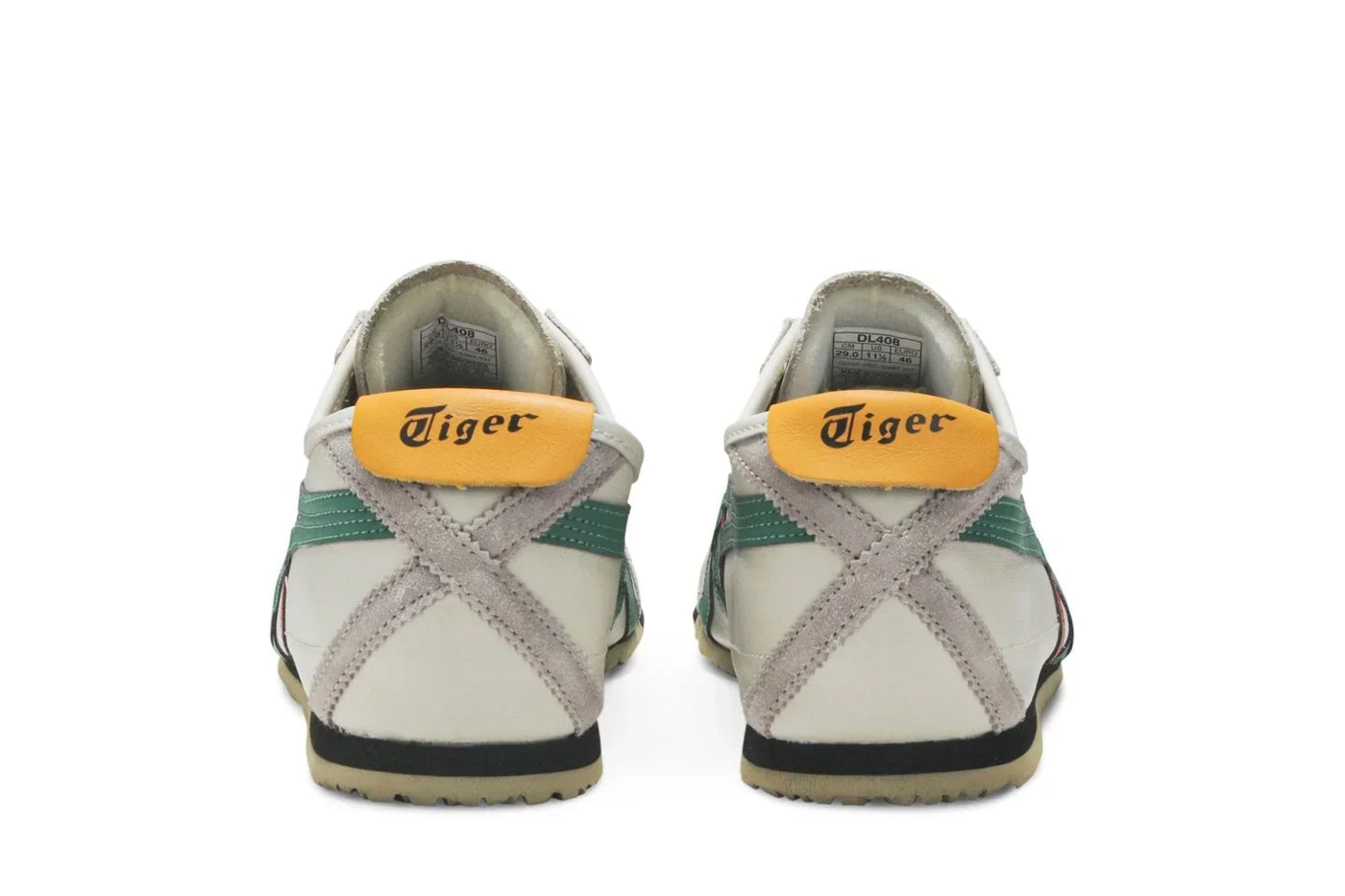Tênis Onitsuka Tiger Mexico 66 Brich Green Branco detalhe lateral