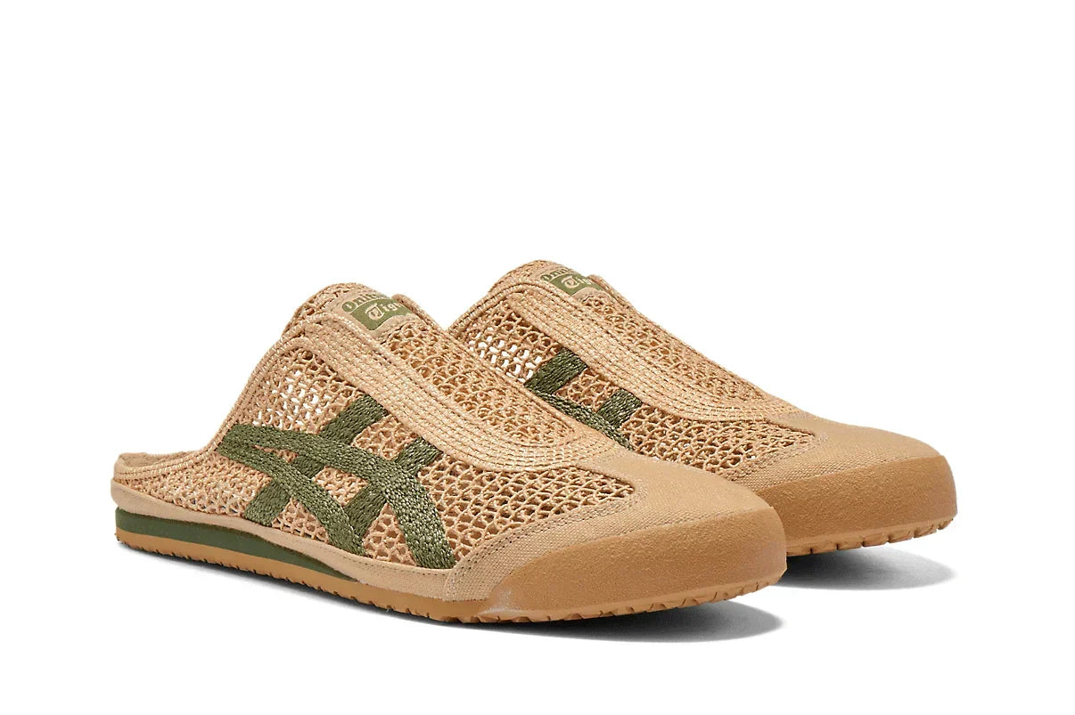 Tênis Onitsuka Tiger Mexico 66 Sabot Beige Green Bege vista superior