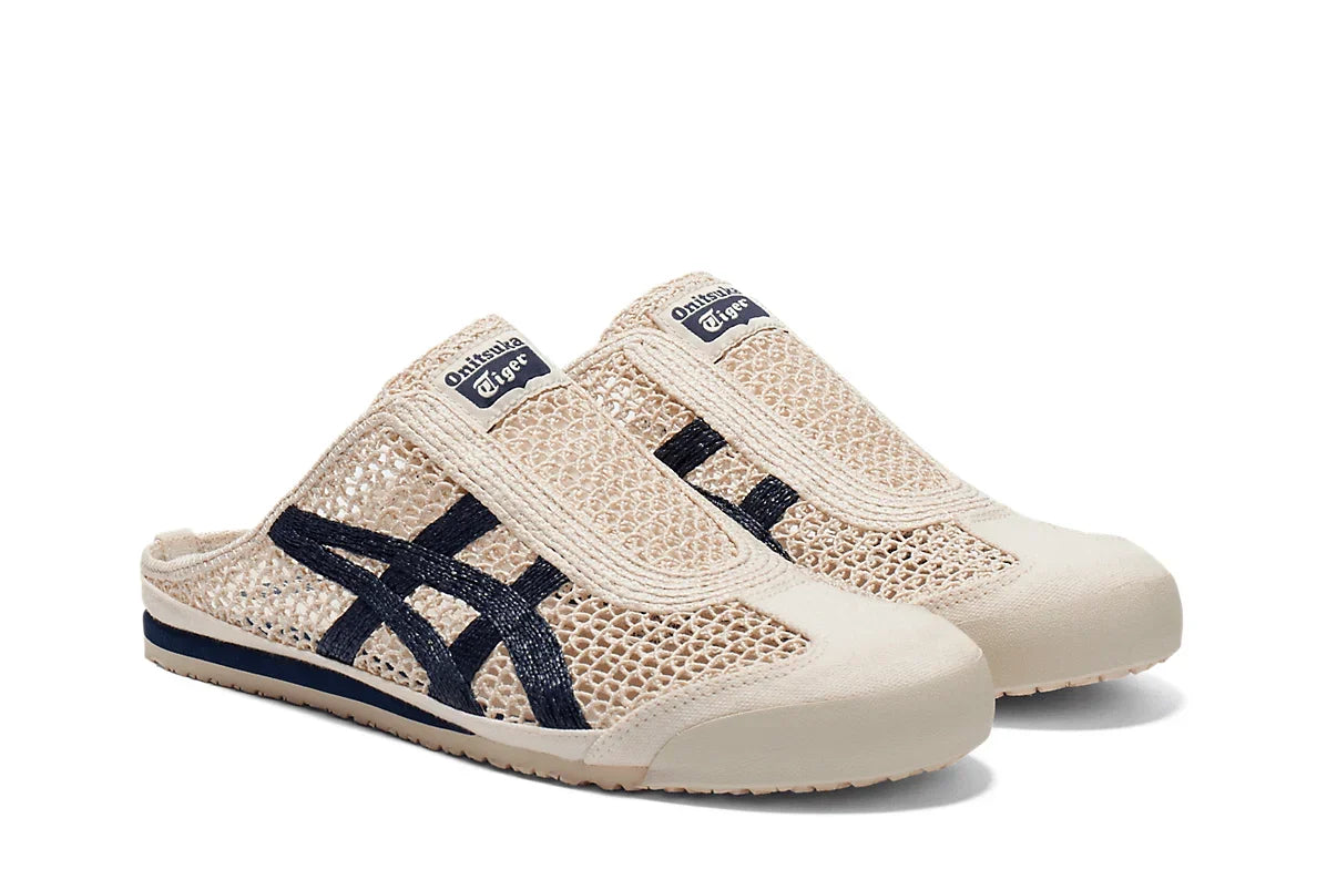 Tênis Onitsuka Tiger Mexico 66 Sabot Birch Peacoat Bege vista superior