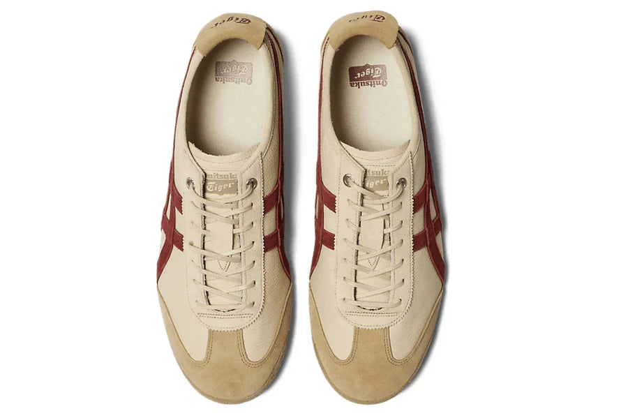 Tênis Onitsuka Tiger Mexico 66 SD Beige Beet Juice Bege vista superior