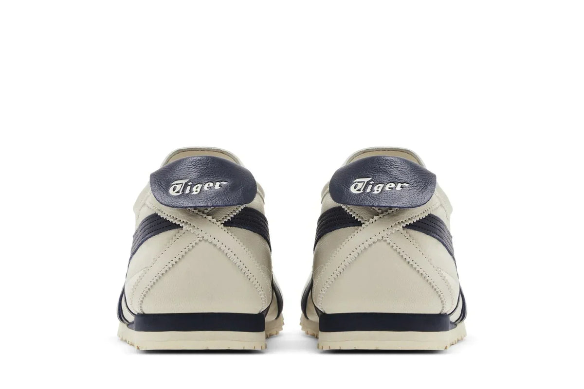 Tênis Onitsuka Tiger Mexico 66 SD Birch Peacoat Bege vista traseira