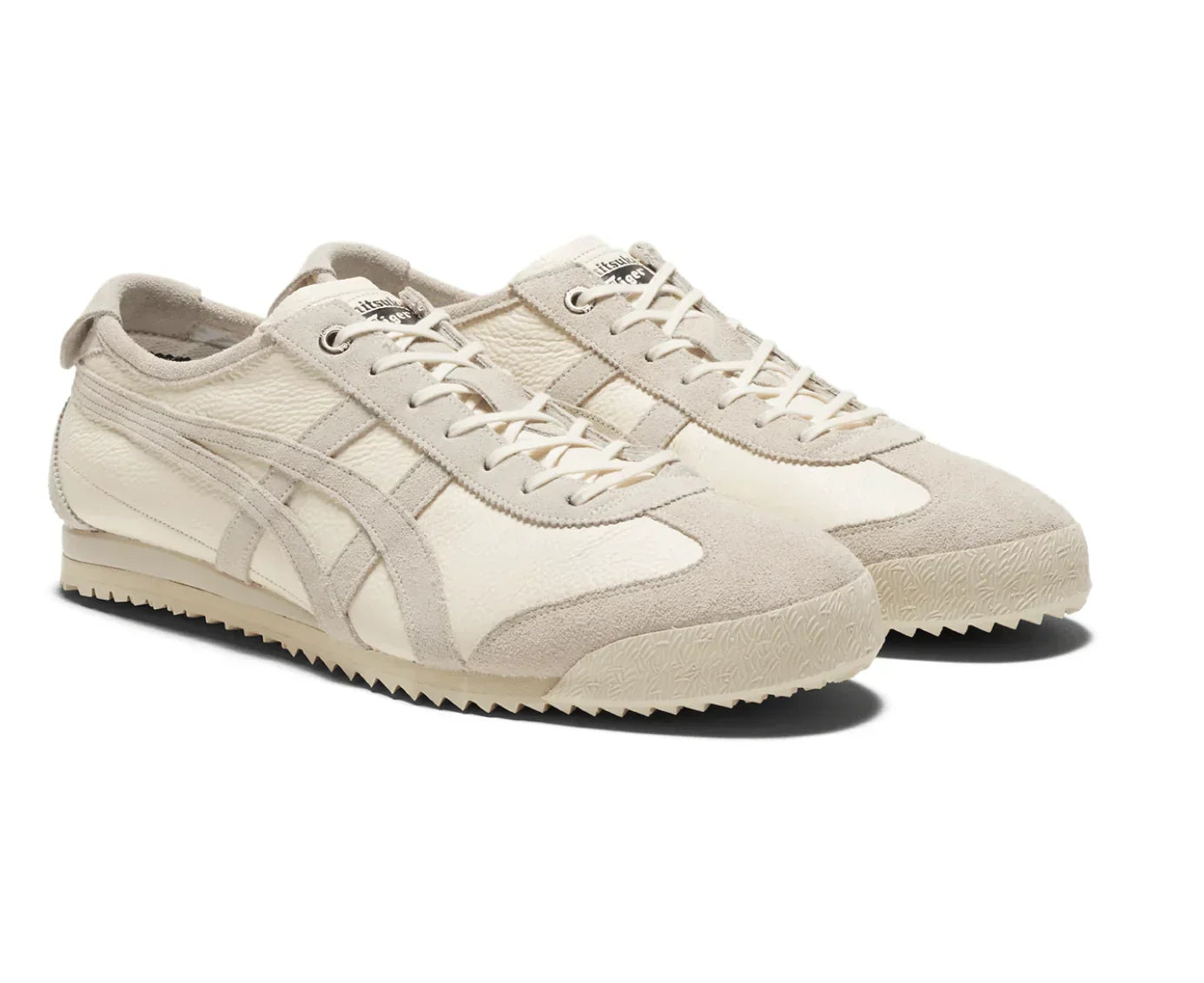 Tênis Onitsuka Tiger Mexico 66 SD Cream Birch Bege detalhe do material