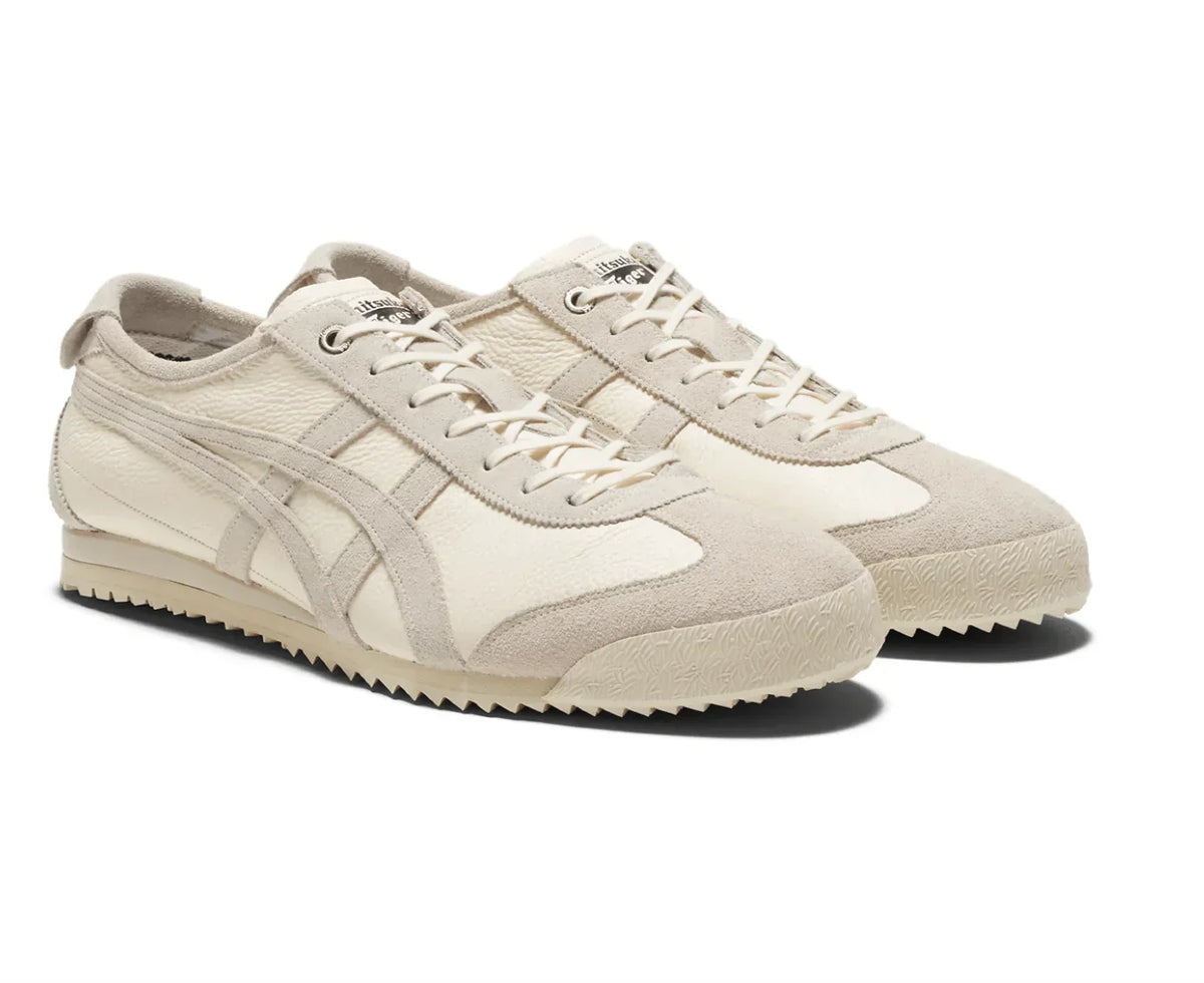 Tênis Onitsuka Tiger Mexico 66 SD Cream Birch Bege detalhe do material