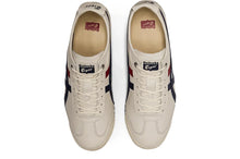 Tênis Onitsuka Tiger Mexico 66 SD Cream Peacoat Navy Red Bege detalhe lateral