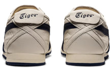 Tênis Onitsuka Tiger Mexico 66 SD Cream Peacoat Navy Red Bege detalhe do acabamento
