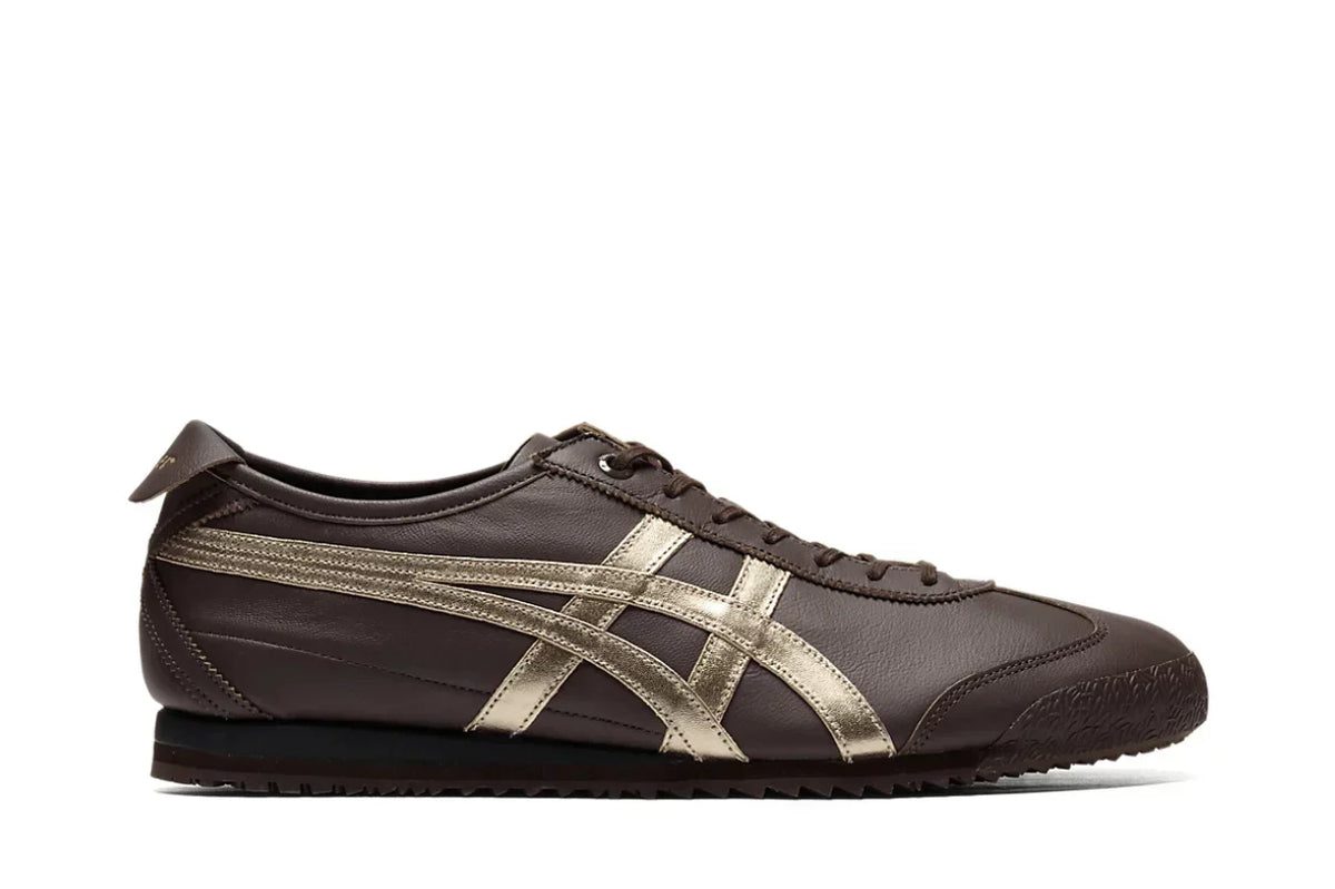 Tênis Onitsuka Tiger Mexico 66 SD Licorice Brown Champagne Marrom vista superior