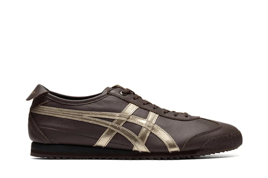 Tênis Onitsuka Tiger Mexico 66 SD Licorice Brown Champagne Marrom vista superior