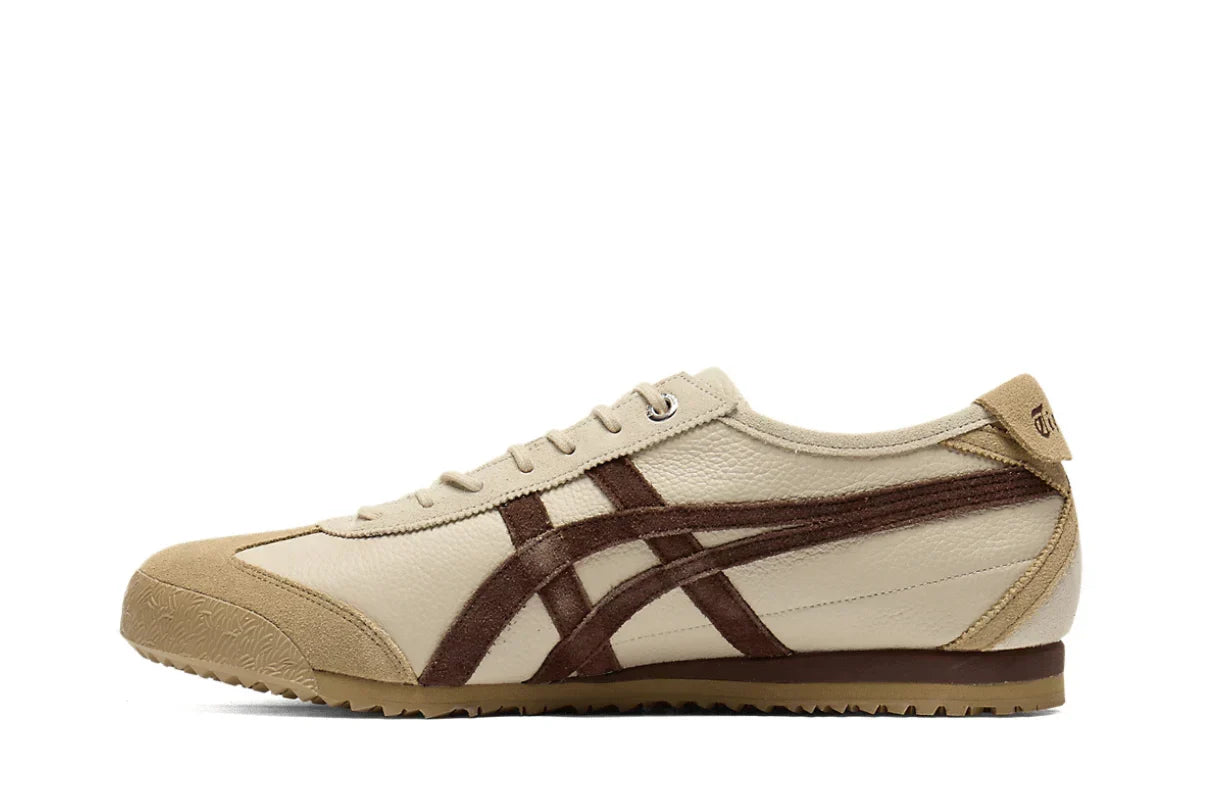 Tênis Onitsuka Tiger Mexico 66 SD Vin Putt Dark Brown Bege vista traseira