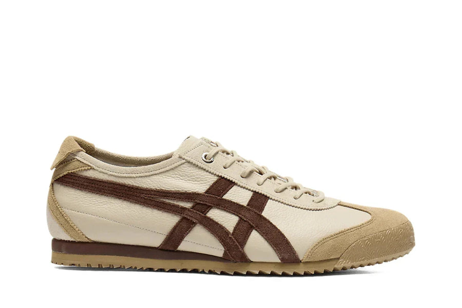 Tênis Onitsuka Tiger Mexico 66 SD Vin Putt Dark Brown Bege vista superior