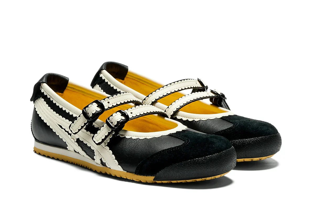 Tênis Onitsuka Tiger Mexico 66 TGRS Black/Cream Preto vista superior