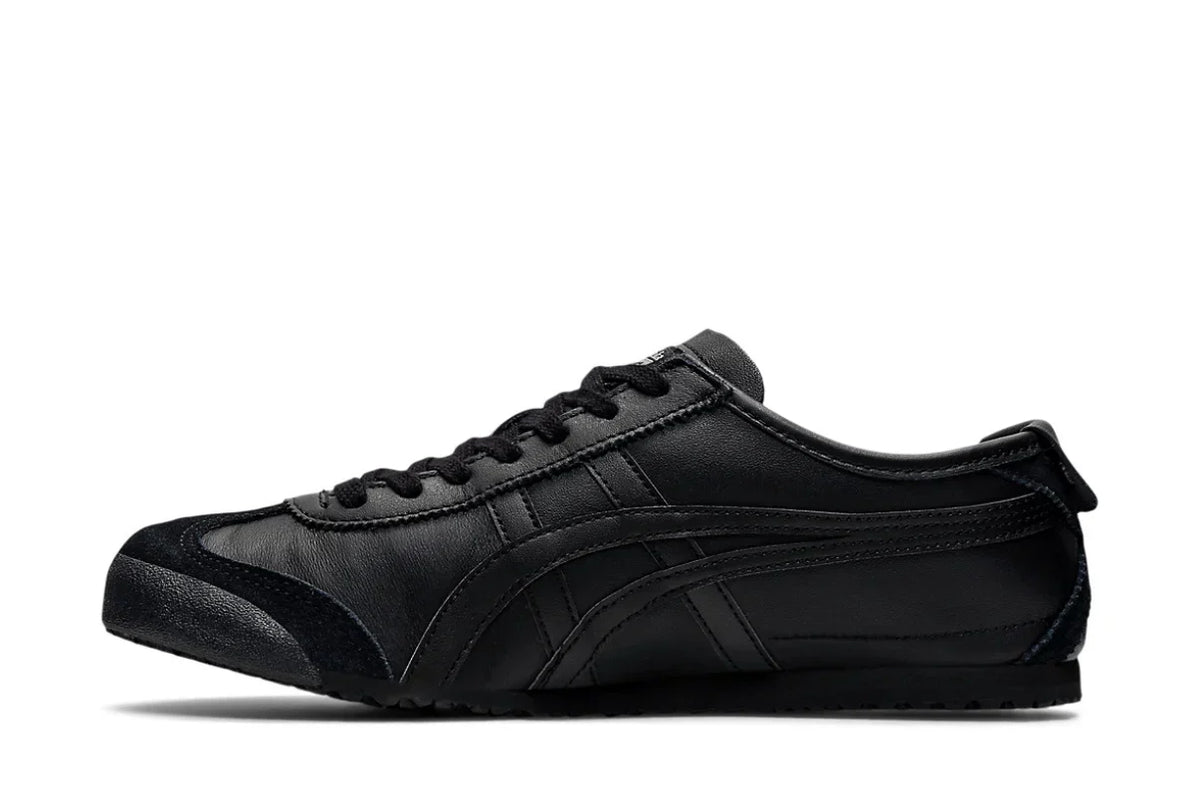 Tênis Onitsuka Tiger Mexico 66 Triple Black Preto detalhe do material