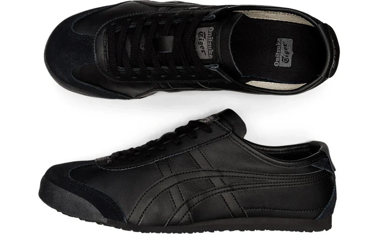 Tênis Onitsuka Tiger Mexico 66 Triple Black Preto detalhe lateral