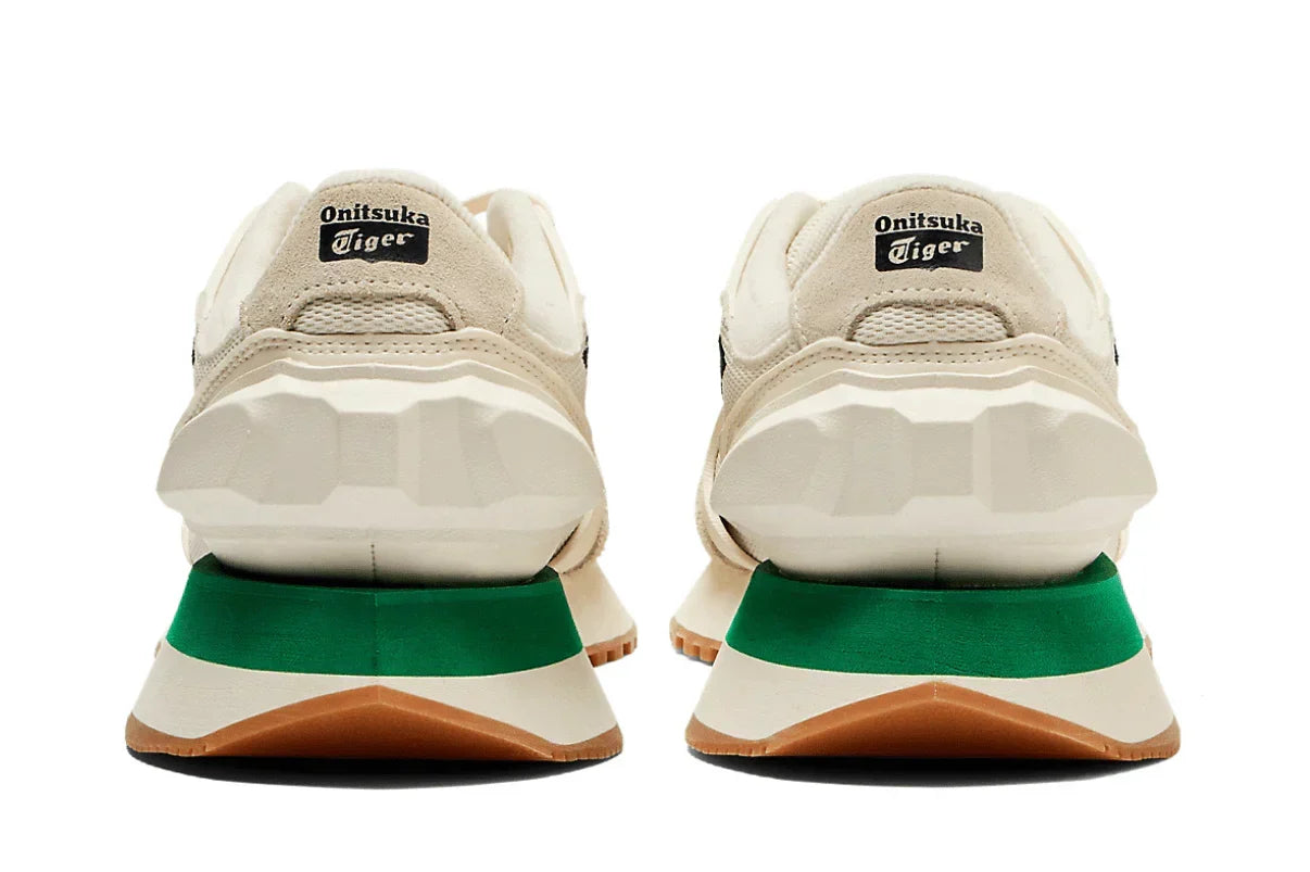 Tênis Onitsuka Tiger Moage CO Cream Black Bege detalhe frontal