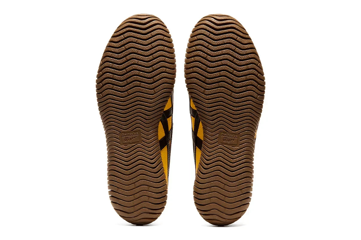 Tênis Onitsuka Tiger Tsunahiki Slip-On Sunflower Yellow/Black Amarelo detalhe lateral