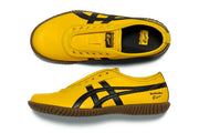 Tênis Onitsuka Tiger Tsunahiki Slip-On Sunflower Yellow/Black Amarelo detalhe do material