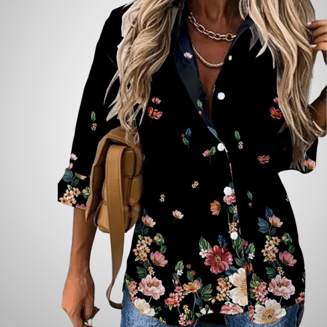 Camisa Social Feminina Floral | Loja Koa